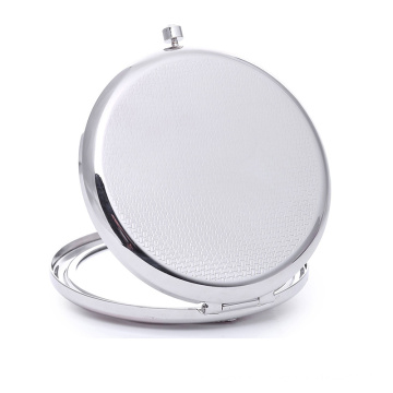 Cheapest Metal Aluminium Round Makeup/Compact/Pocket/Cosmetic Mirror with Custom Logo